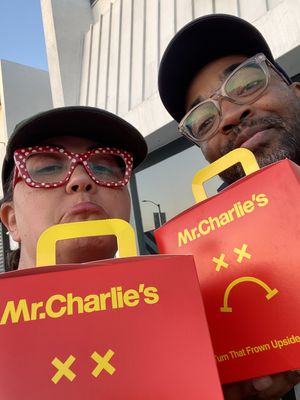 Turned our frowns upside down  at Mr.Charlie's - Los-Angeles in Los Angeles