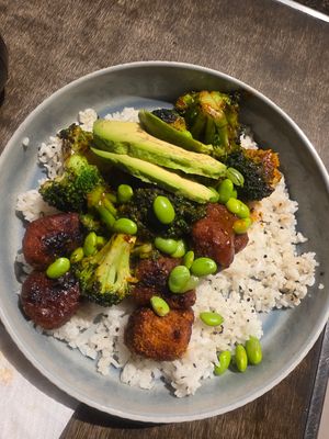 Tofu bites at Bean Plant-Based Food in Mexicali