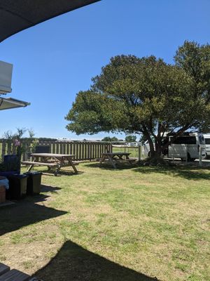 Lovely spot at Hangar Round Cafe in Motueka
