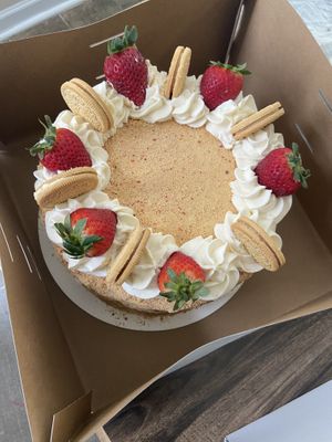 Strawberry Crunch Cake   at Taste of Arnay  in Concord