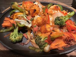  Vegan Vegetable fajitas   at Mama Tigre in Oakton