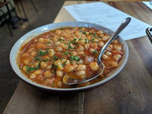 Haricot beans at Tasca in Newmarket