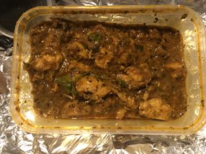 Vegan chicken curry  at Nellys Delhi in Wolverhampton