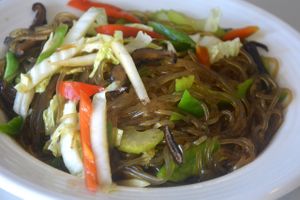 Koran jap chae noodles at Caffe Dolce in Metro Manila