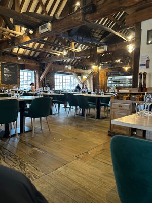 inside the restaurant   at The Dickens Inn in East London