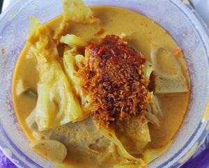 Lontong at Peranakan Vegetarian in Central Singapore