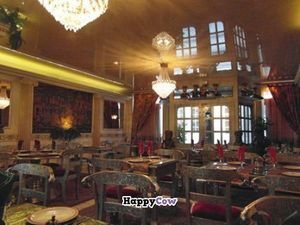 Inside the restaurant at Maharajare in Liege