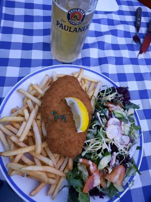 Vegan Schnitzel at Munich Cricket Club in South West London