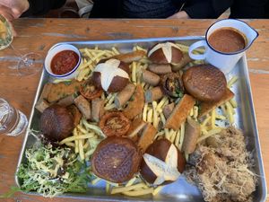 The vegan platter for 5!   at Munich Cricket Club in South West London