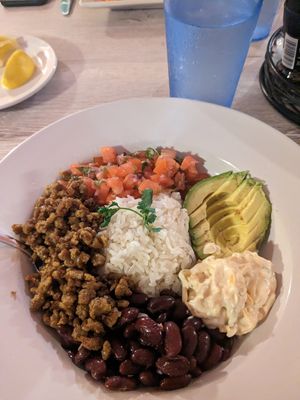 Vegan bowl at Key Largo Conch House in Key Largo