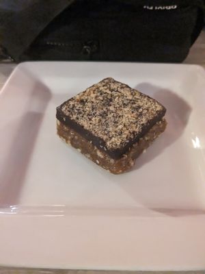 Chocolate caramel bar at Key Largo Conch House in Key Largo