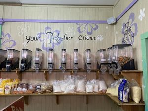 Bulk section  at Super Gourmet in Bocas Del Toro