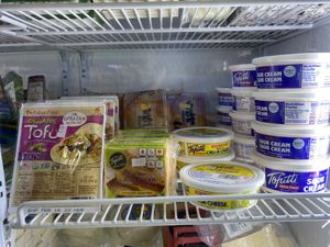 Vegan options  at Super Gourmet in Bocas Del Toro