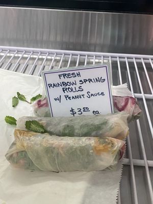 Spring rolls  at Super Gourmet in Bocas Del Toro