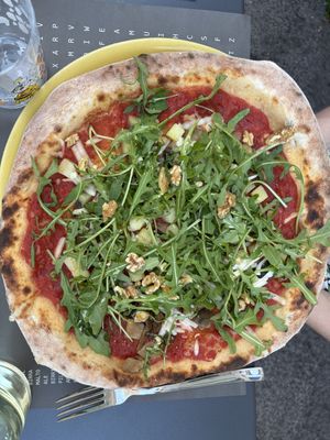 Pizza with mushrooms   at Uva e Menta - Maybe closed in Trento