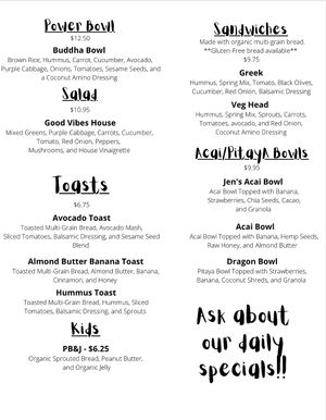  at Good Vibes Juice & Smoothie in Lake Placid