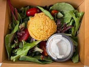 Buffalo Chik’n Salad (to go)  at Good Vibes Juice & Smoothie in Lake Placid