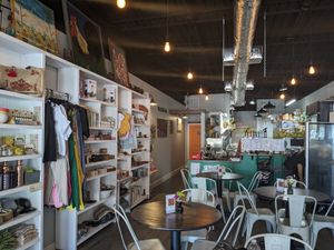 Inside at Good Vibes Juice & Smoothie in Lake Placid