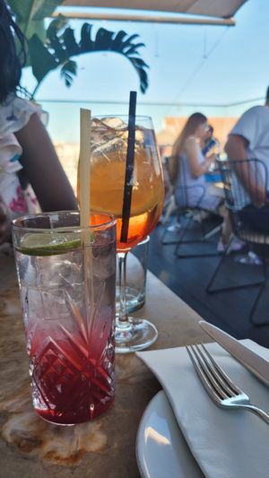 Drinks at Lumi Rooftop Restaurant & Bar in Lisbon