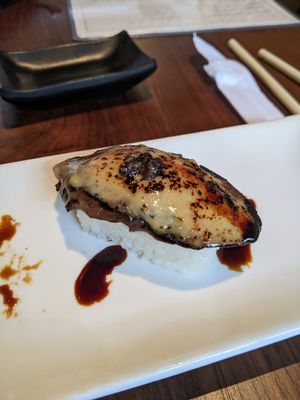 Eggplant unagi sushi at Planta in Bethesda