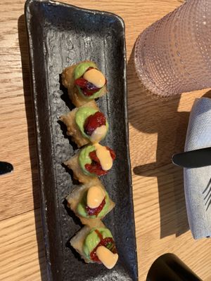 Crispy rice sushi  at Planta in Bethesda