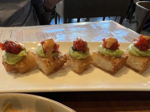 Crispy rice sushi   at Planta in Bethesda