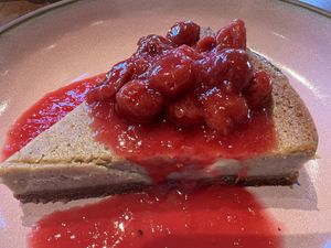 Cashew cheesecake   at Planta in Bethesda