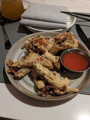 Chicken fried mushrooms at Planta in Bethesda
