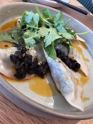 Spinach dumpling   at Planta in Bethesda