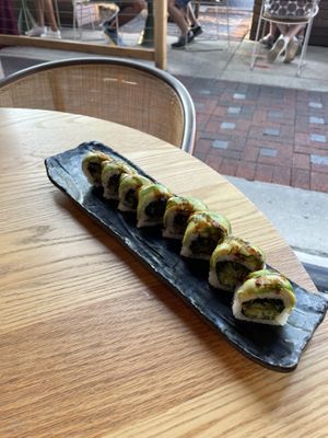 dragon roll - was ok, just stuffed with broccoli   at Planta in Bethesda