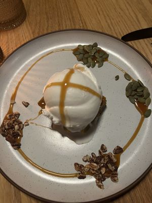 Seasonal pumpkin cake   at Planta in Bethesda