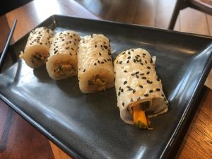 Baked crab roll at Planta in Bethesda