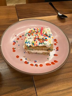 Birthday cake: Planta & I share a birthday month! at Planta in Bethesda