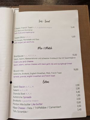 Tisch menu 8 at Tisch in Vienna