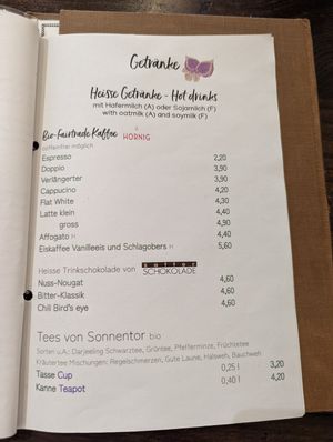 Tisch menu 9 at Tisch in Vienna