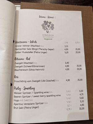 Tisch menu 12 at Tisch in Vienna