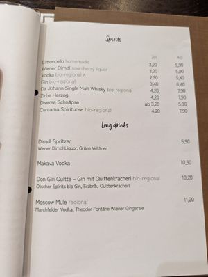 Tisch menu 13 at Tisch in Vienna