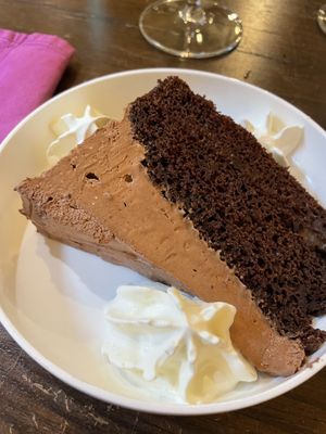 Chocolate cake  at Tisch in Vienna