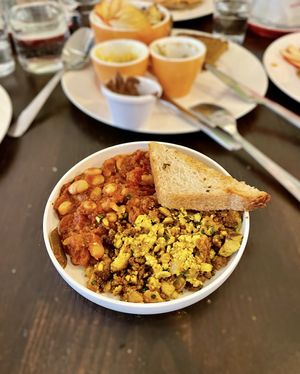 English breakfast   at Tisch in Vienna