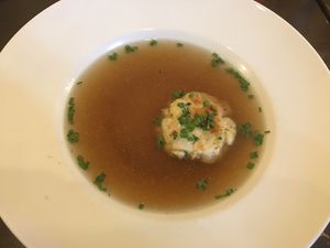 kaspress knoedel suppe  at Tisch in Vienna