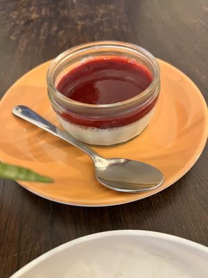 Panna cotta  at Tisch in Vienna