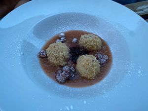 topfen knoedel  at Tisch in Vienna