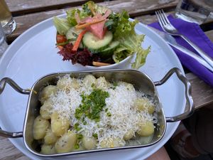 gorgonzola gnocchi   at Tisch in Vienna