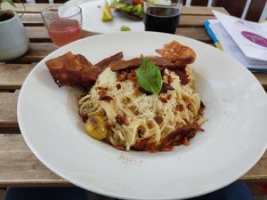 Carbonara at Tisch in Vienna