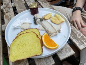 Cheese platter  at Tisch in Vienna