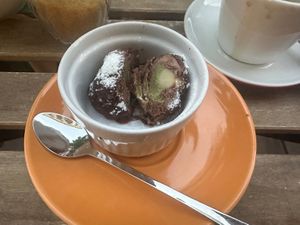 Mozartknödeleis  at Tisch in Vienna