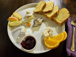 Cheese platter at Tisch in Vienna