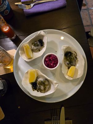 Vegan oysters at Tisch in Vienna