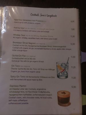 Cocktails at Tisch in Vienna