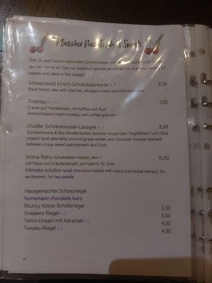 Dessert at Tisch in Vienna